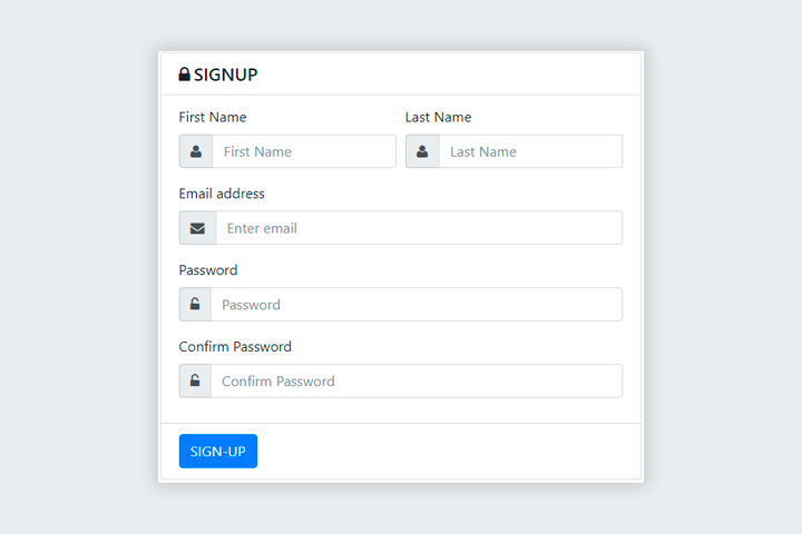 Signup Form with AJAX and jQuery Validations